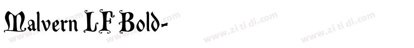 Malvern LF Bold字体转换